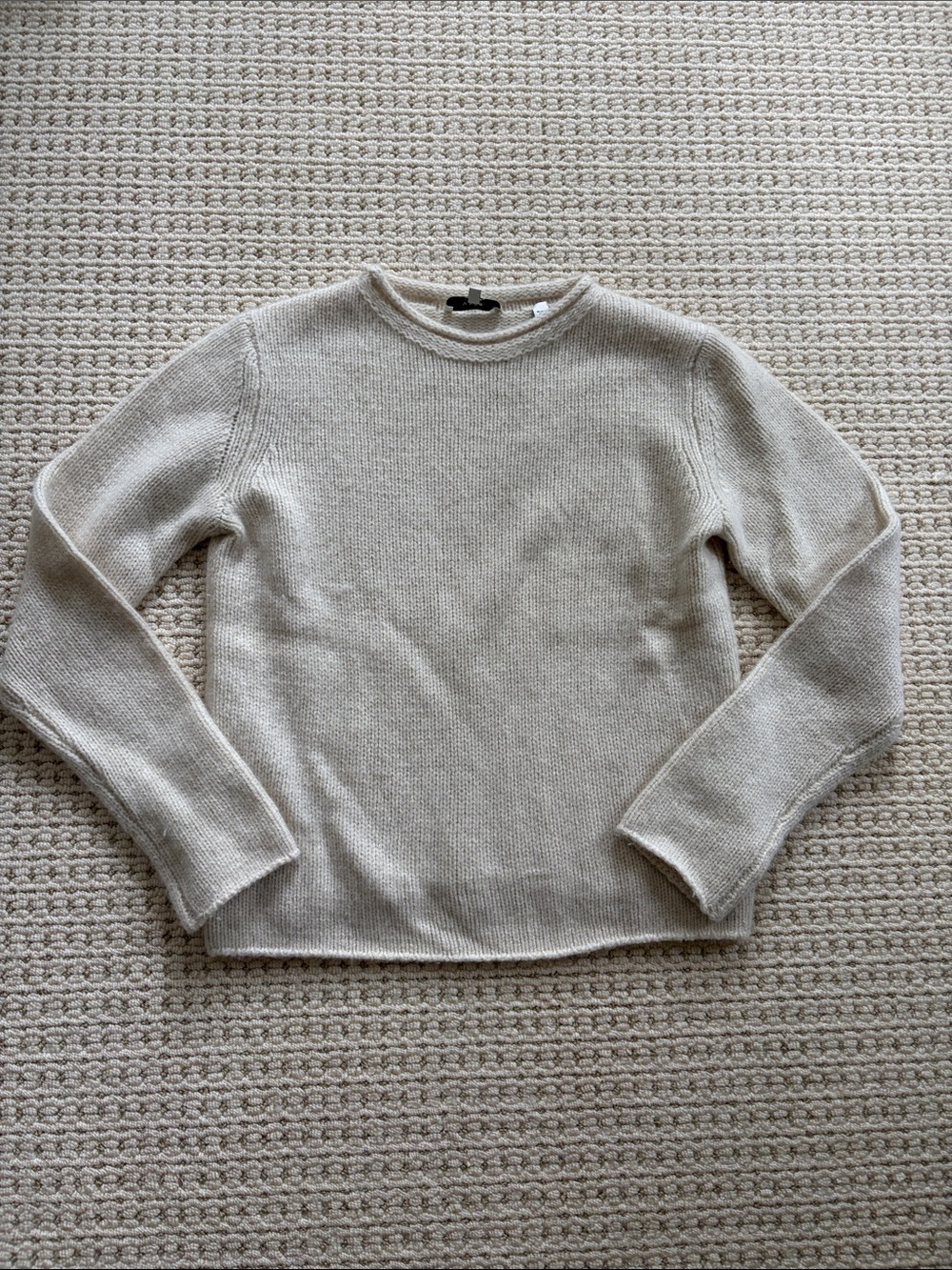 Cashemere Vince Cream Crewneck Knit Sweater